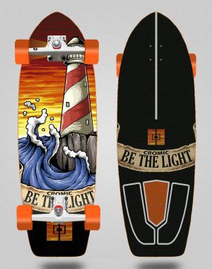 Surfskate complete with SGI trucks - Be the Light 29 fat tail